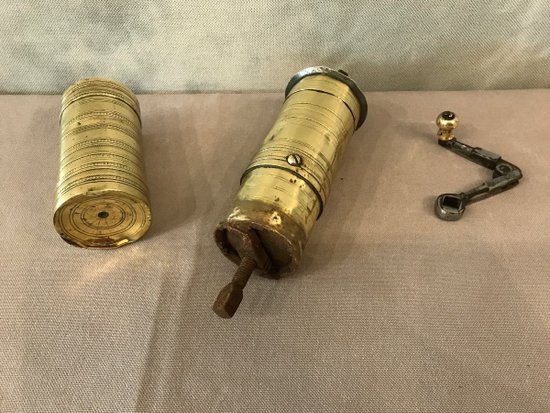 Antique Turkish Brass Coffee Grinder