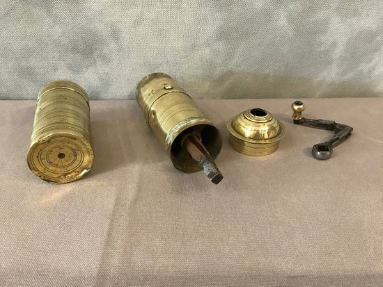 Antique Turkish Brass Coffee Grinder