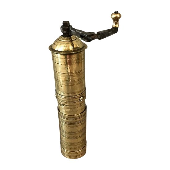 Antique Turkish Brass Coffee Grinder