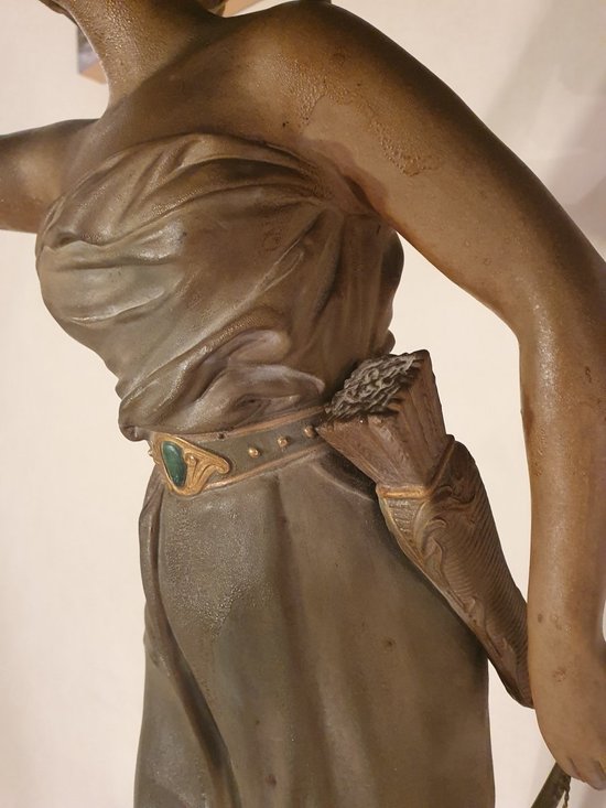 Emile Gregoire, Large Terracotta Lamp