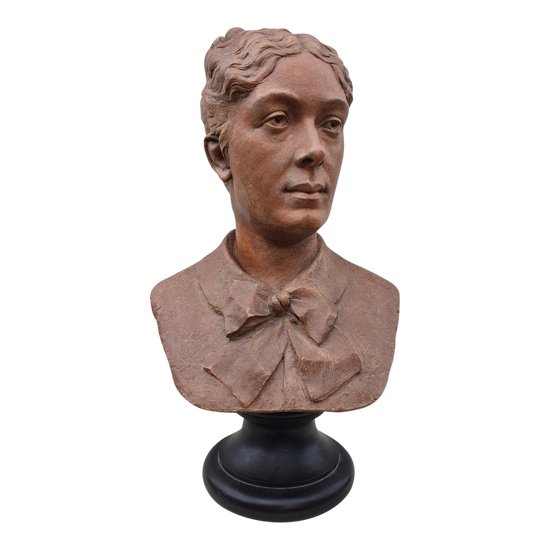 Busto di donna in terracotta, XIX secolo