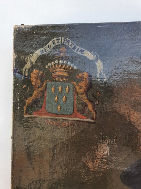 XIX th century, Man portrait, Armoire, Coat of arms