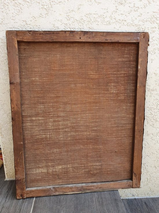 XIX th century, Man portrait, Armoire, Coat of arms