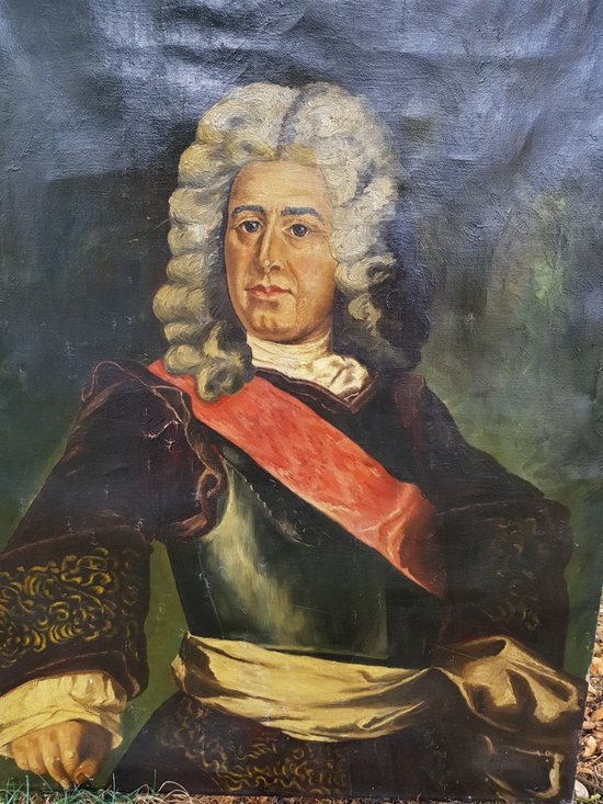 Ritratto di uomo, olio su tela datato 1912