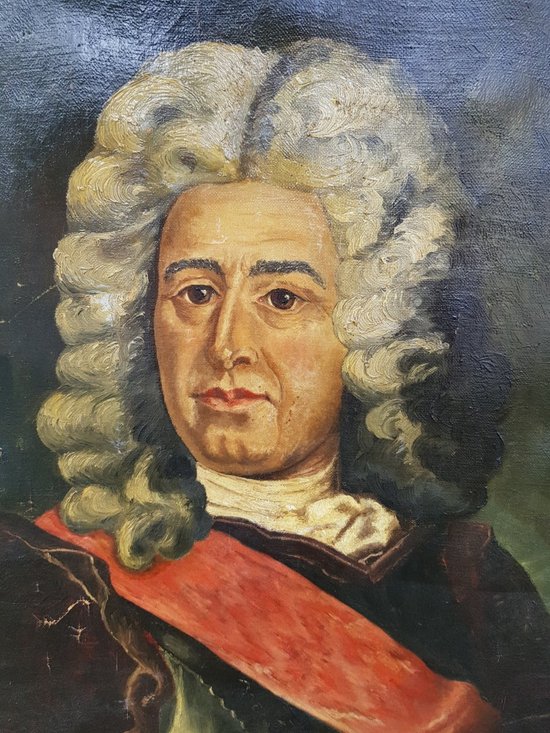 Ritratto di uomo, olio su tela datato 1912
