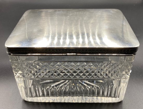 CRYSTAL AND SILVER BOX
