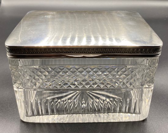 CRYSTAL AND SILVER BOX