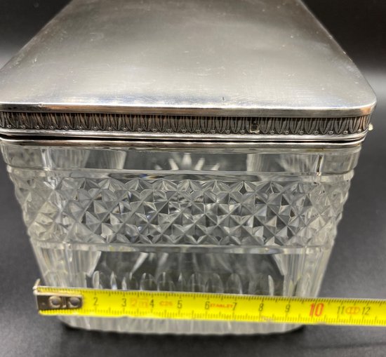 CRYSTAL AND SILVER BOX