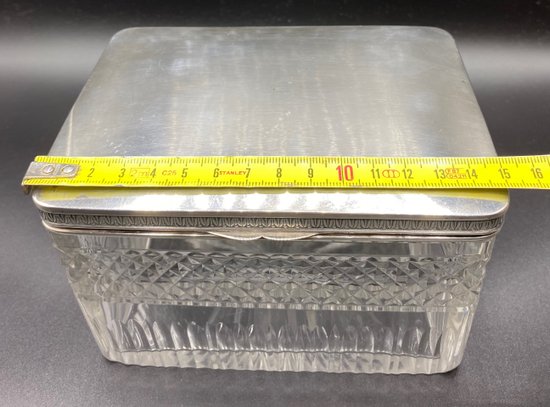 CRYSTAL AND SILVER BOX