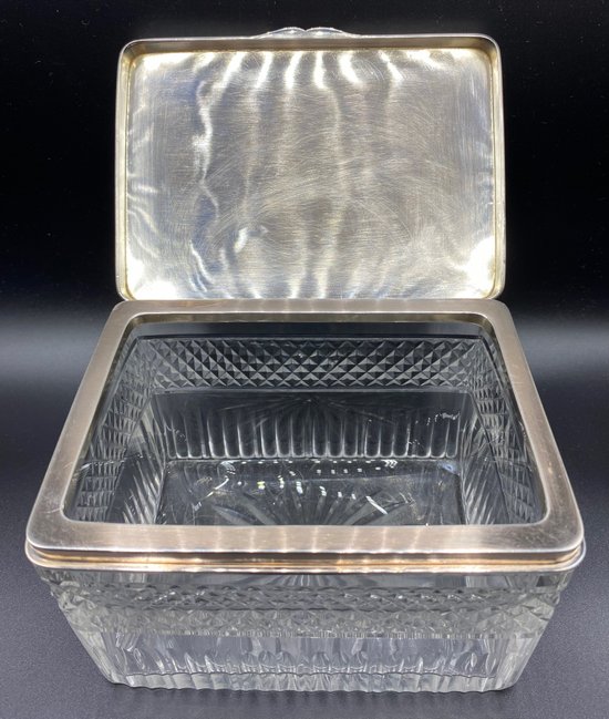 CRYSTAL AND SILVER BOX
