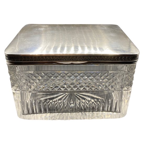 CRYSTAL AND SILVER BOX