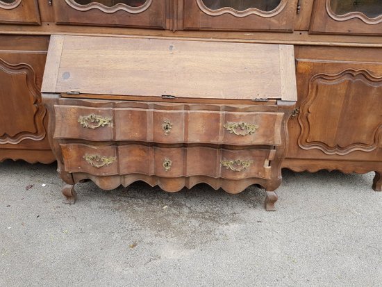 Bibliothèque, Vitrine Commode Arbalète