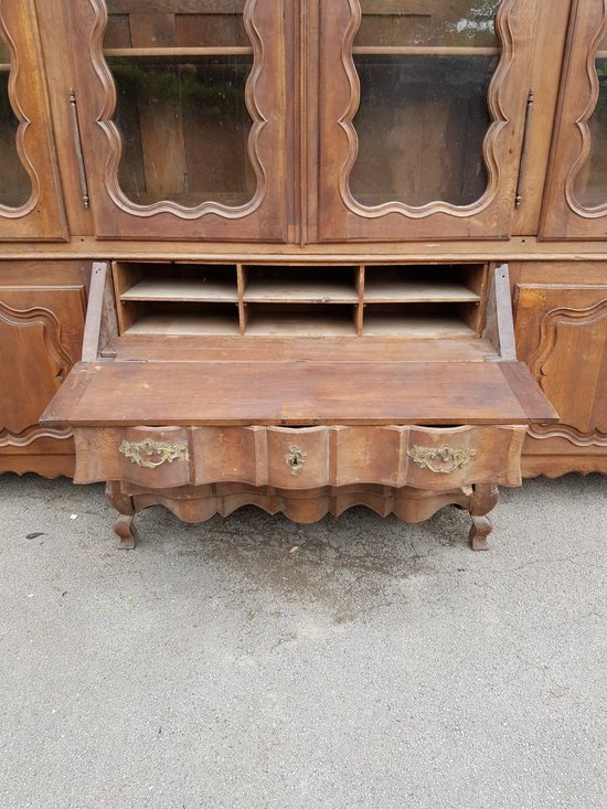 Bibliothèque, Vitrine Commode Arbalète