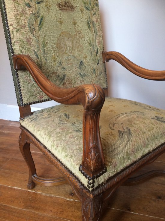 Fauteuil XIX° en hêtre