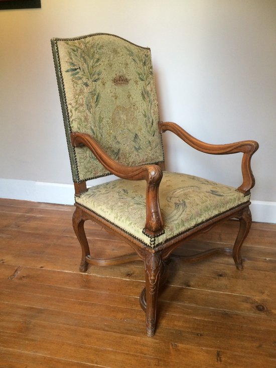 Fauteuil XIX° en hêtre