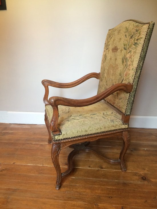 Fauteuil XIX° en hêtre