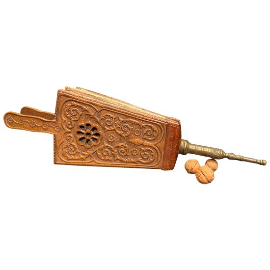 Carved wood bellows from the 18th century