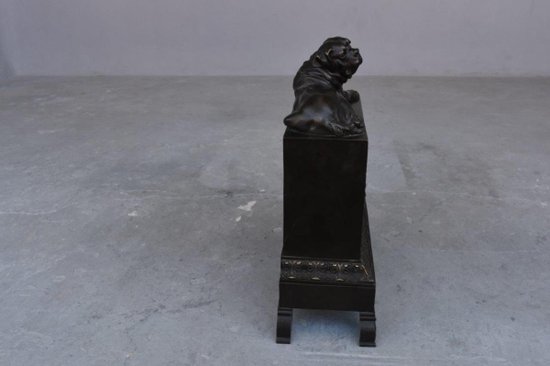 Pendulum Au Cane Corso Restoration Bronze XIXth