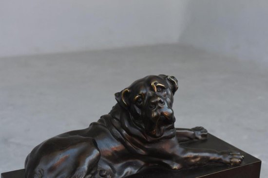 Pendulum Au Cane Corso Restoration Bronze XIXth