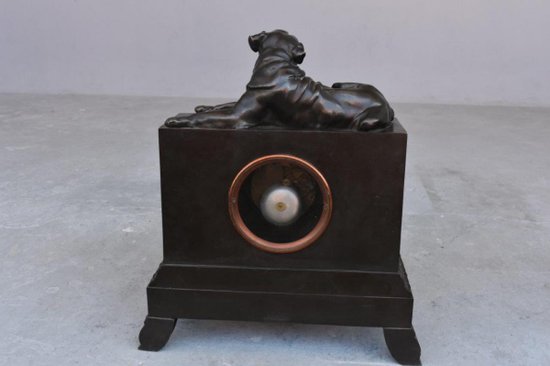 Pendulum Au Cane Corso Restoration Bronze XIXth