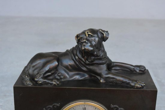Pendulum Au Cane Corso Restoration Bronze XIXth