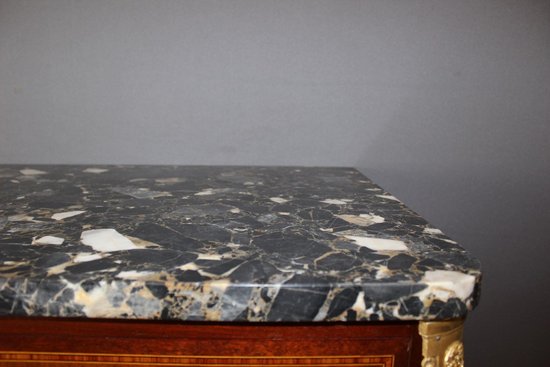 Chiffoniere in mogano e intarsio in stile Luigi XVI, 1925 ca.