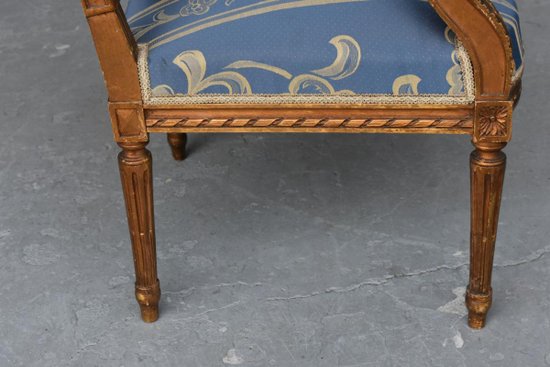 Salon De Style Louis XVI Bois Doré 4 Pièces