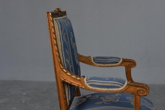 Salon De Style Louis XVI Bois Doré 4 Pièces