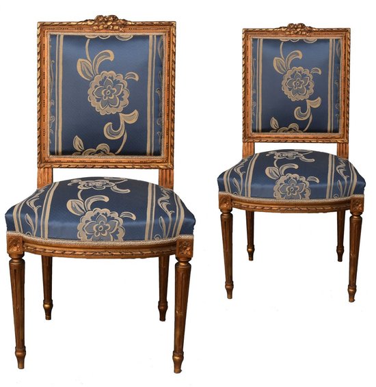 Salon De Style Louis XVI Bois Doré 4 Pièces