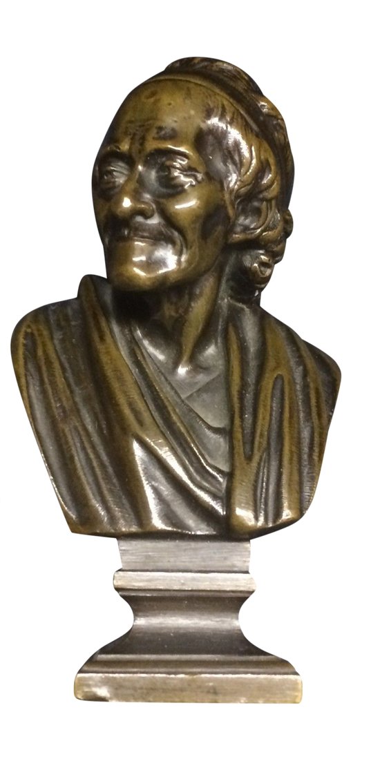 Busto in bronzo di Voltaire