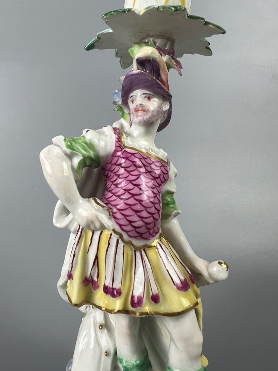 A fine model of Mars with his trophies. 18th century Derby. circa 1760 to 65