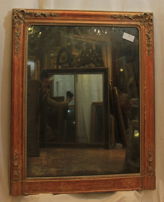 Specchio Patina Restauro, Mercury Ice 85 X 106 Cm