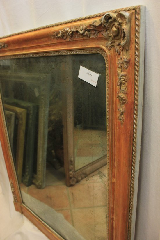 Specchio Patina Restauro, Mercury Ice 85 X 106 Cm