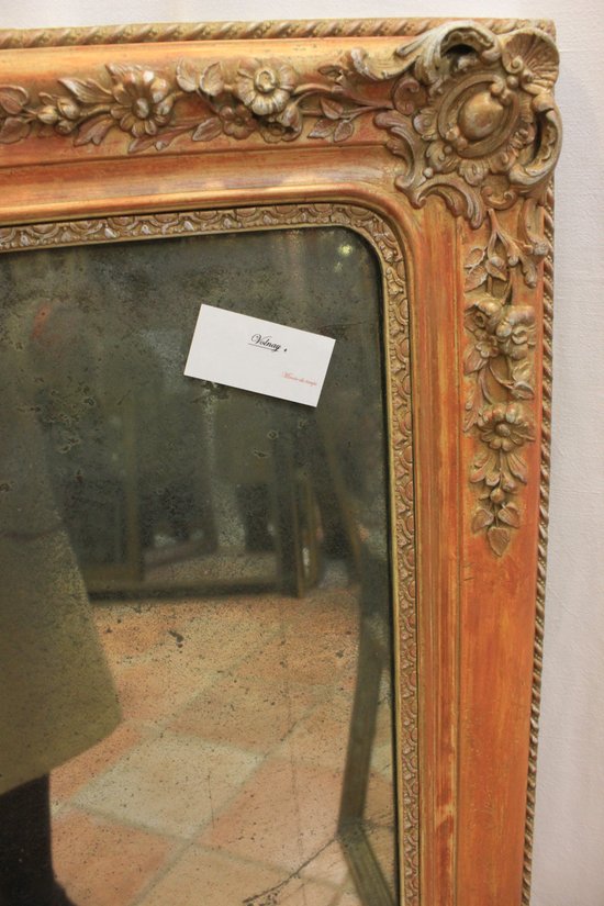Specchio Patina Restauro, Mercury Ice 85 X 106 Cm