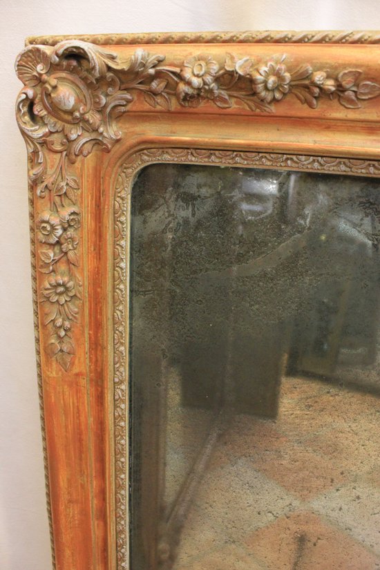 Specchio Patina Restauro, Mercury Ice 85 X 106 Cm