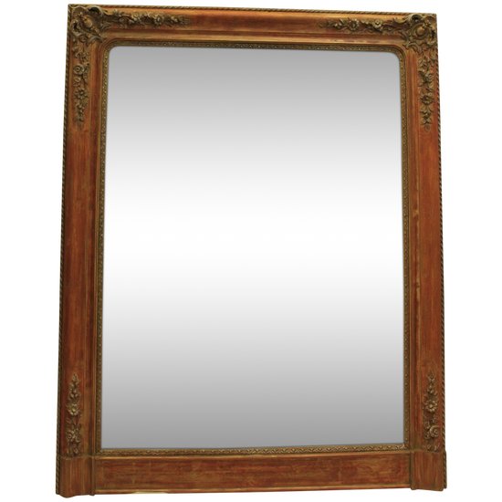 Miroir Restauration Patine, Glace Mercure 85 X 106 Cm