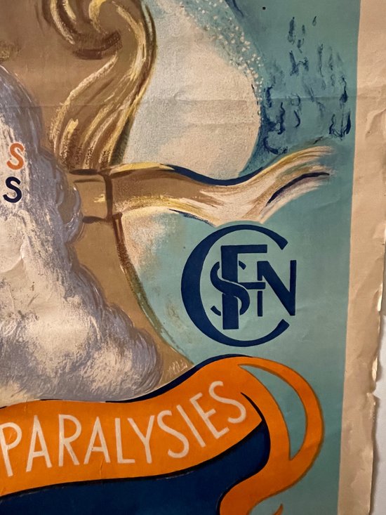 SNCF - Affiche Originale Voyage Bourbon l'Archambault