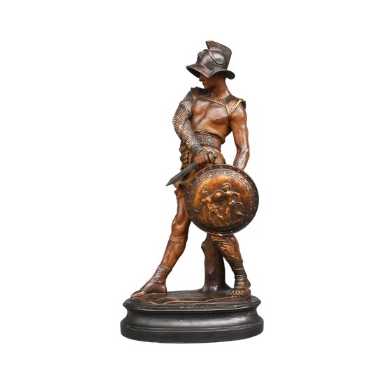 Gladiatore in terracotta policroma di Goldscheider 1900