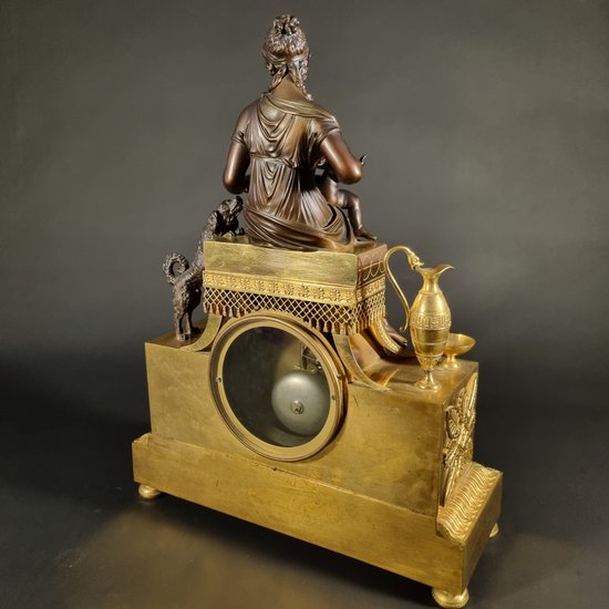 Andre-Antoine RAVRIO : Superb signed Empire period clock.