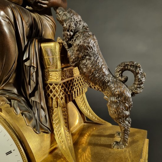 Andre-Antoine RAVRIO : Superb signed Empire period clock.