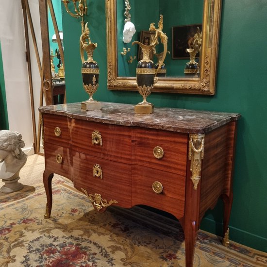 Claude Galle, Large Pair of Ewers, Early XIXth Century.