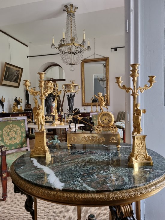 Claude Galle, Superb Pair Of Empire Period Candelabra.