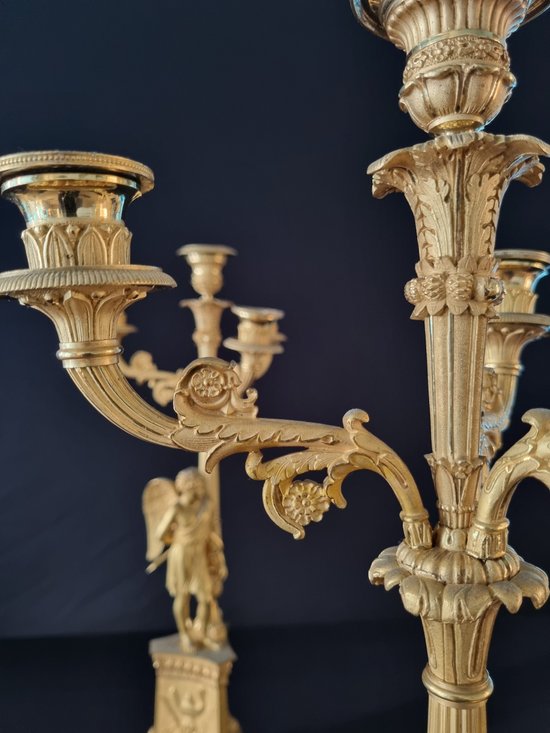 Claude Galle, Superb Pair Of Empire Period Candelabra.
