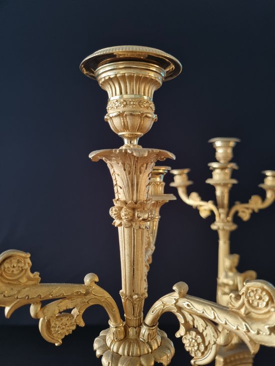 Claude Galle, Superb Pair Of Empire Period Candelabra.