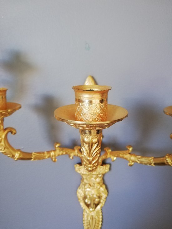 Thomire: Beautiful Pair of Empire Period Sconces.
