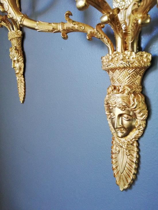Thomire: Beautiful Pair of Empire Period Sconces.