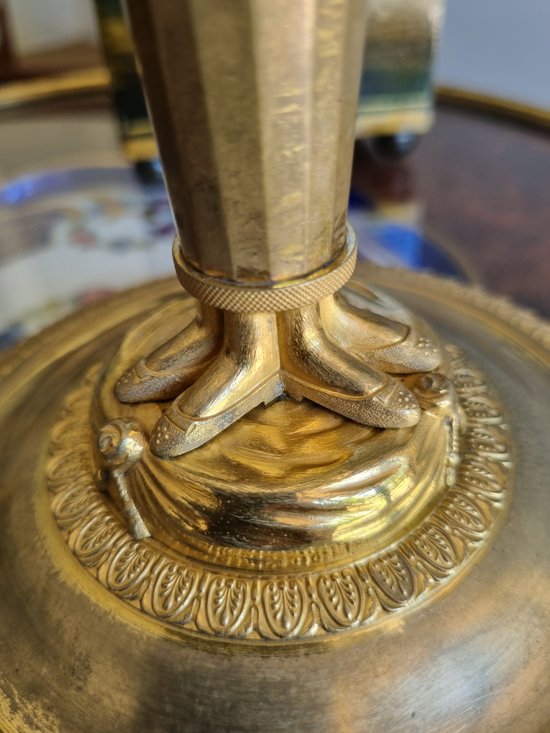 Claude Galle, Pair Of "Wonderful" Candlesticks From The Empire Period.