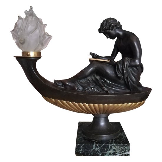Thomire : Allégorie De La Philosophie.grand Bronze d'époque Empire.