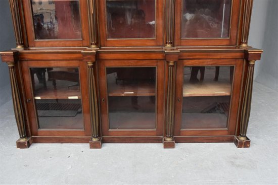 Eccezionale Biblioteca in Mogano Stile Luigi XVI XIX Secolo