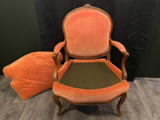 Fauteuil à la reine Louis XV